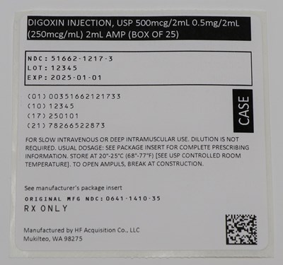 00351662121733 Digoxin Case Label